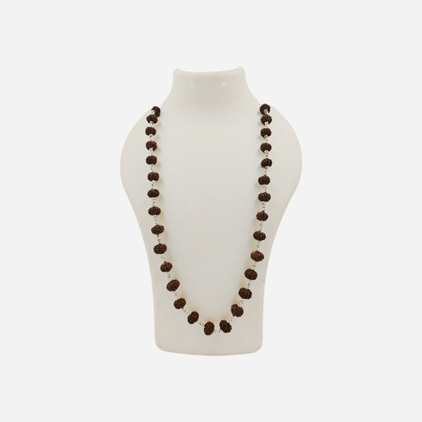 6 Face Rudraksha Silver Maala