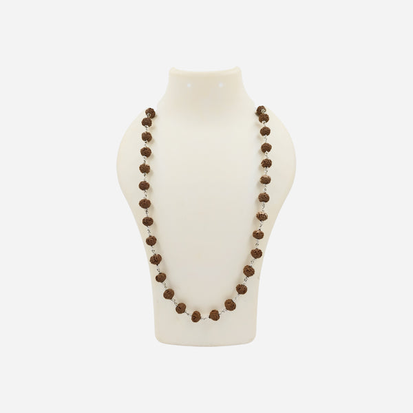 8 Face Rudraksha Silver Maala