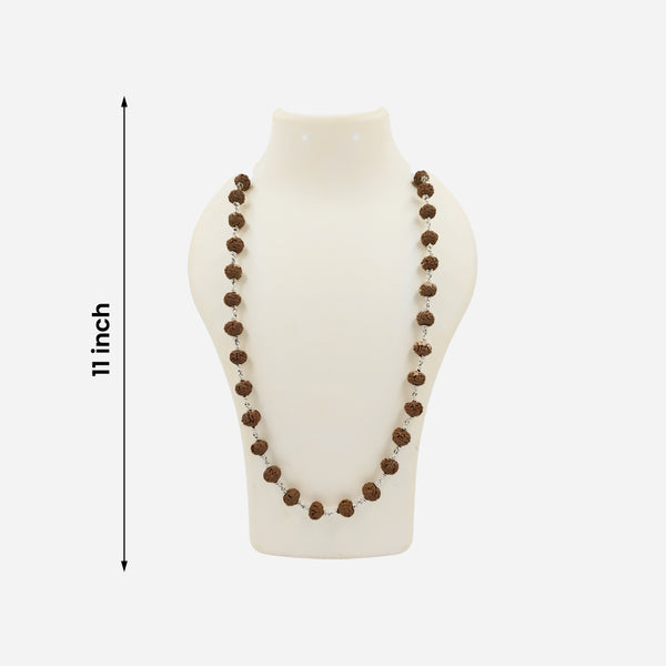 8 Face Rudraksha Silver Maala