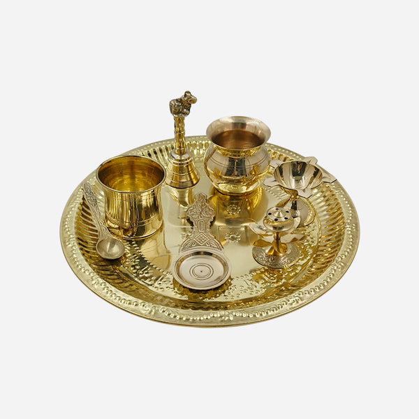 Swastika Thali Set (7 pieces)