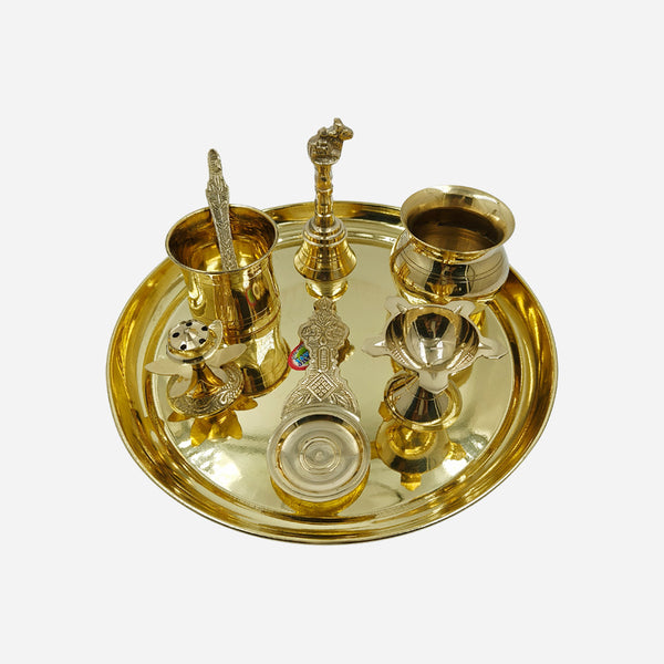 Plain Thali Set (7 pieces)