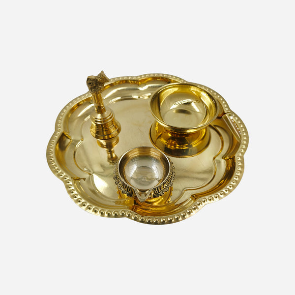 Zigza- Laddu Krishna Thali Set (4 pieces)