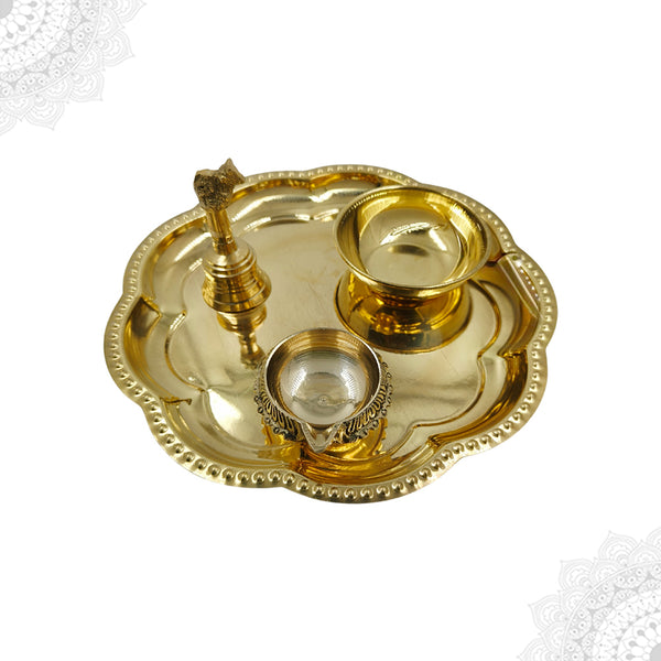 Zigza- Laddu Krishna Thali Set (4 pieces)