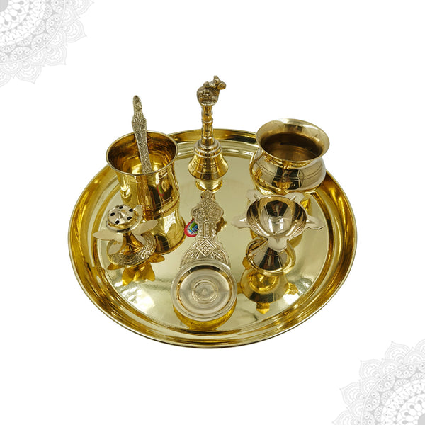 Plain Thali Set (7 pieces)