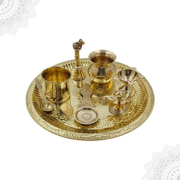 Swastika Thali Set (7 pieces)