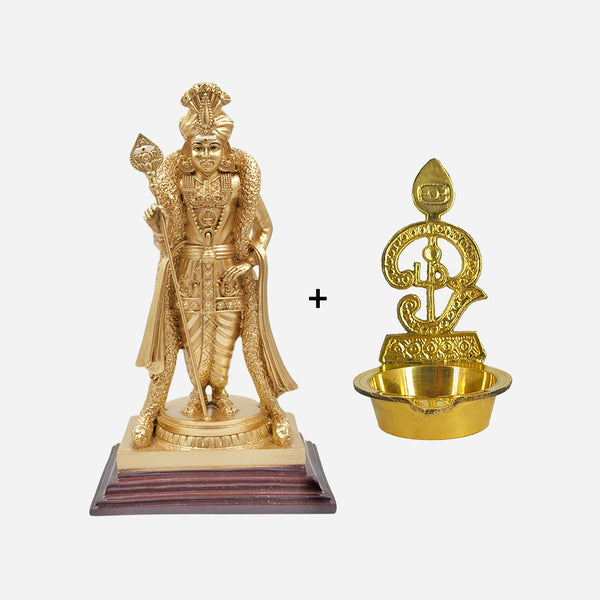 Palani Raja Alangara Murugar with Om Vilakku