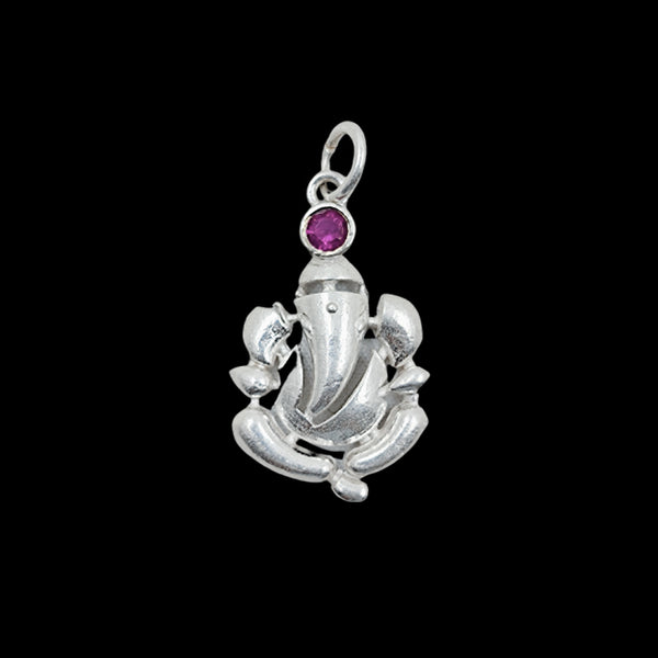 Cute Ganesh Pendant Silver