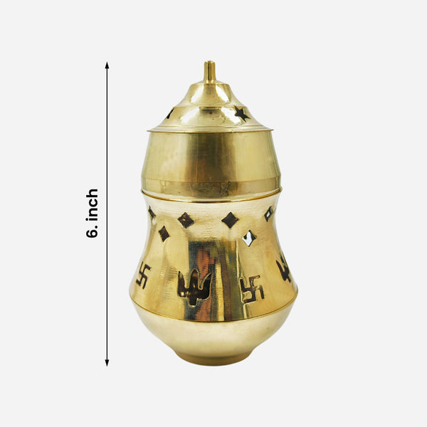 Brass Camphor Diffuser Lamp