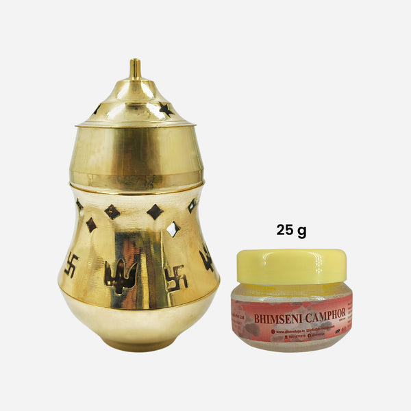 Brass Camphor Diffuser Lamp