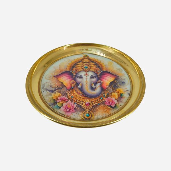 Brass Customizable Puja Plate