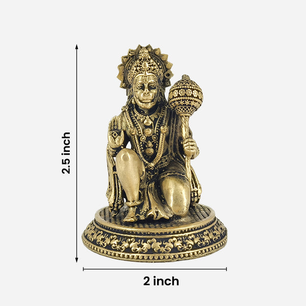 Brass Hanuman Statue