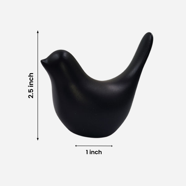 Black & White Bird Decor Set