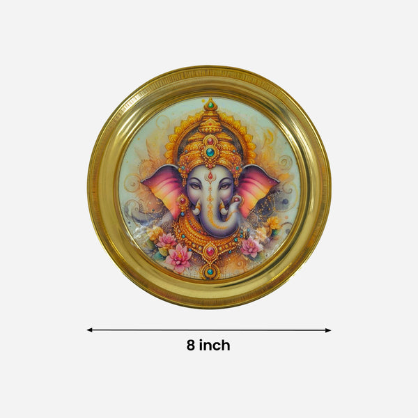 Brass Customizable Puja Plate