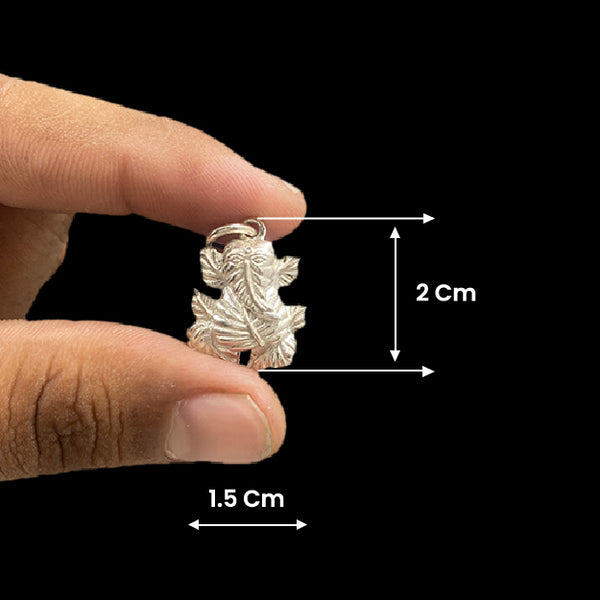 Leaf Ganesh Pendant Silver