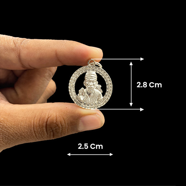 Sai Baba Blessing Pendant Silver