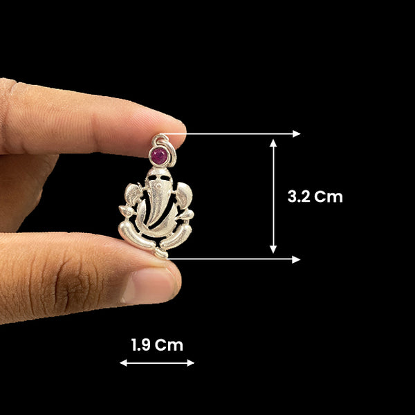 Cute Ganesh Pendant Silver