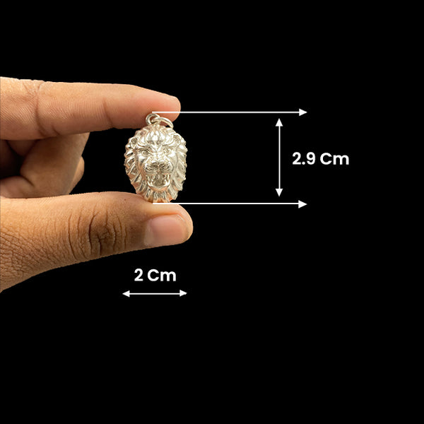 Majestic Lion Pendant Silver