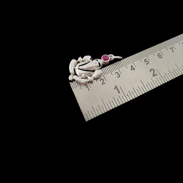 Cute Ganesh Pendant Silver