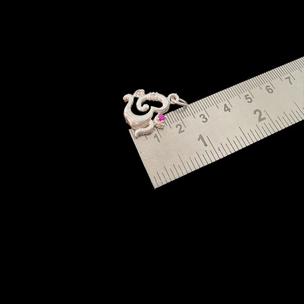 Om Ganesh Pendant Silver