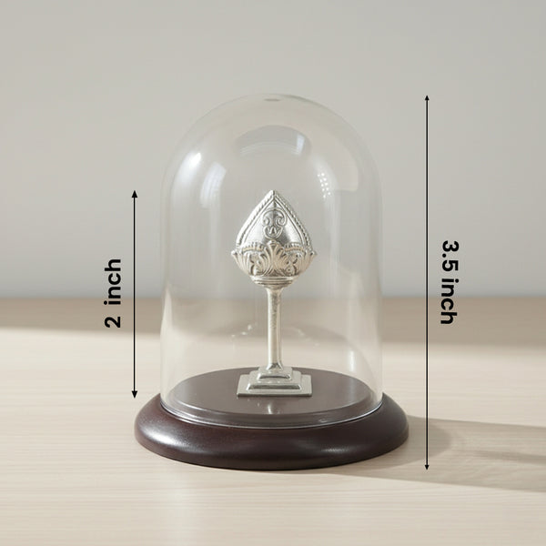Silver Vel with Dome Display Stand
