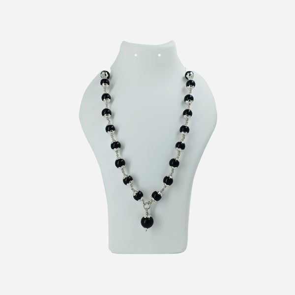 Karungali Mala Silver (Capped-model)