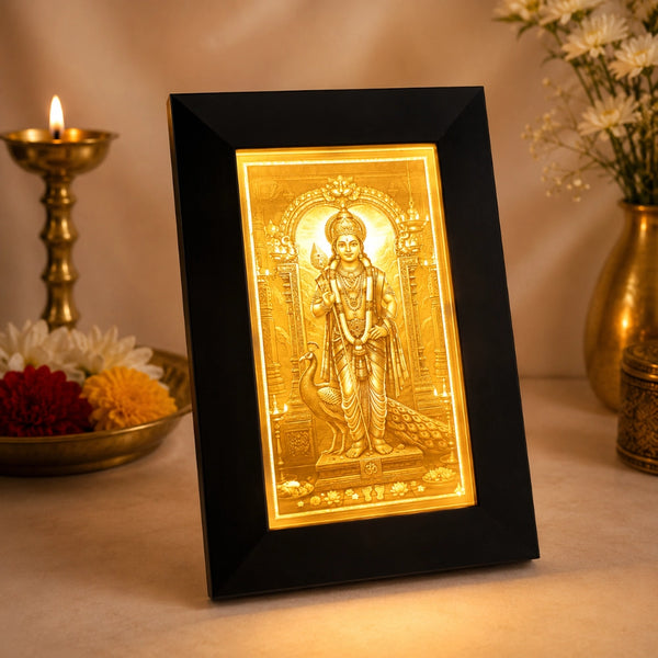 Divine LED Lord Murugan Frame