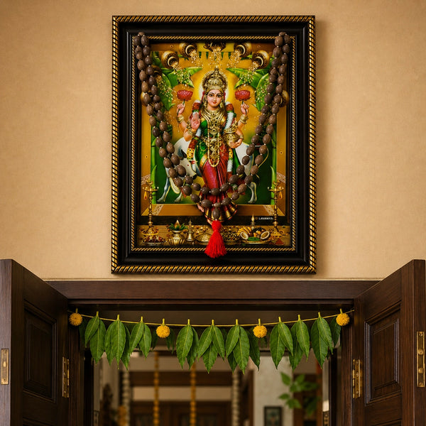 Vastu Grihalakshmi Frame with Lotus Bead Malai (108+1 beads)