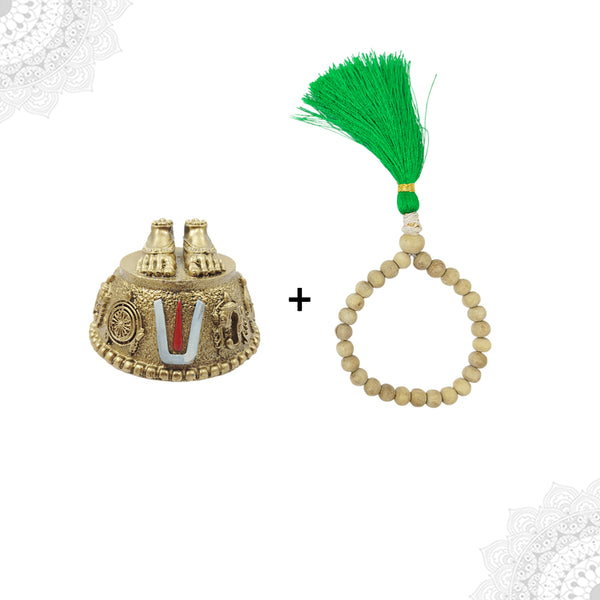 Perumal Patham with Tulsi mala