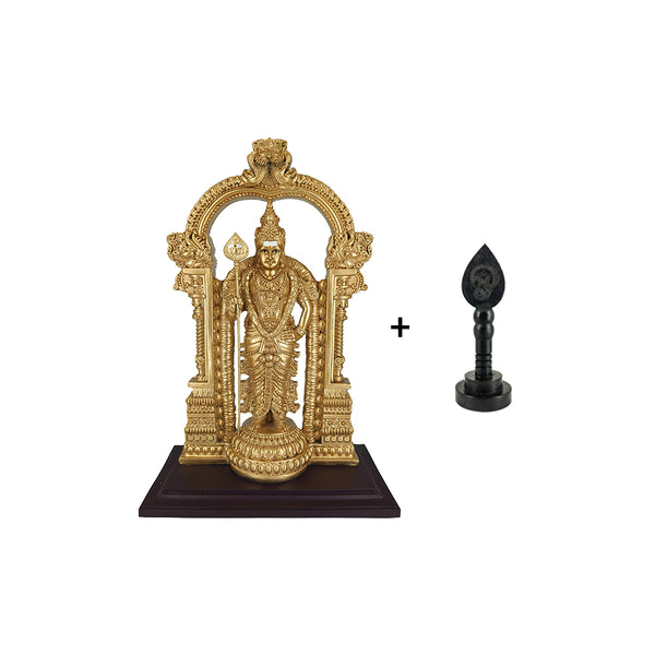 Thiruchendur Murugan Statue with Karungali Vel