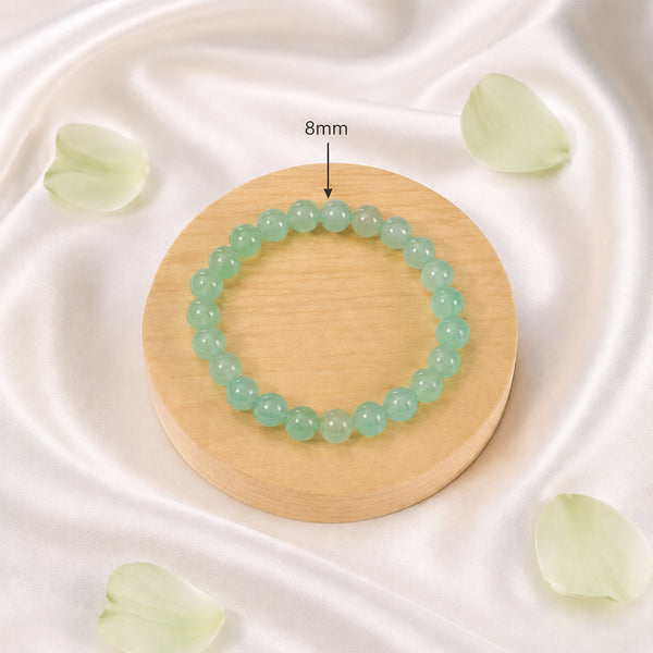 8mm-genuine-green-aventurine-bead-bracelet