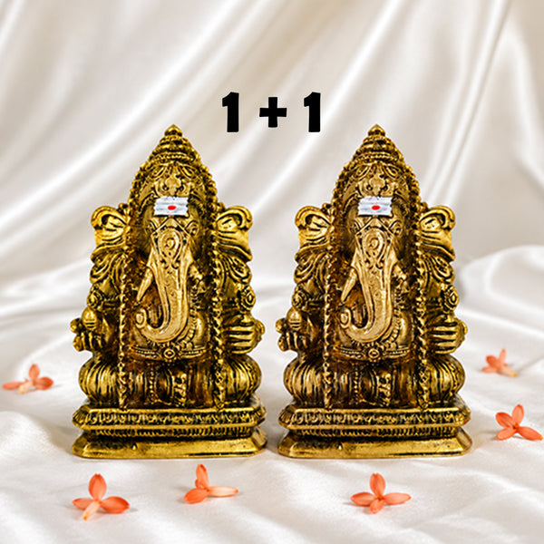 Karpaga Vinayagar Ganesha idol set of 2 pooja statues