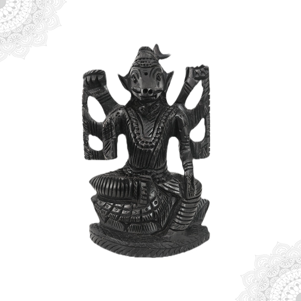 Karungali (ebony wood) Varahi Amman idol for home temple decor